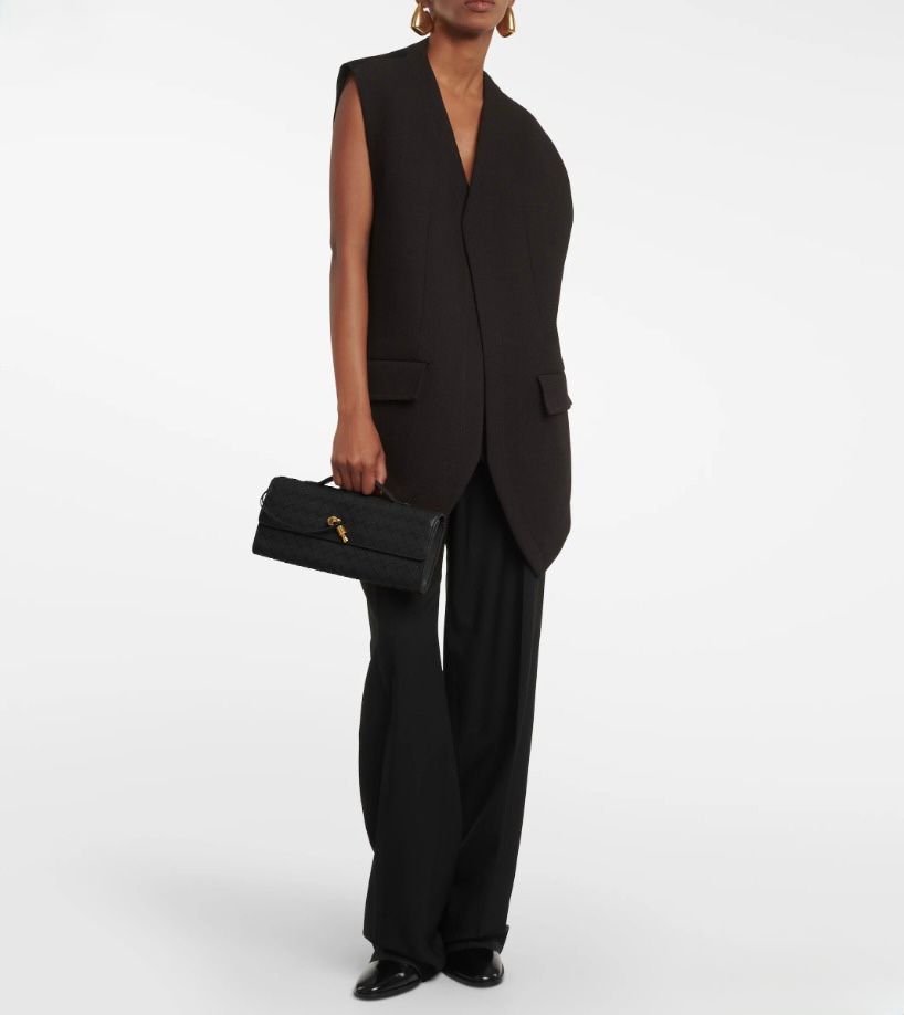 Clutch Andiamo de piel entretejido