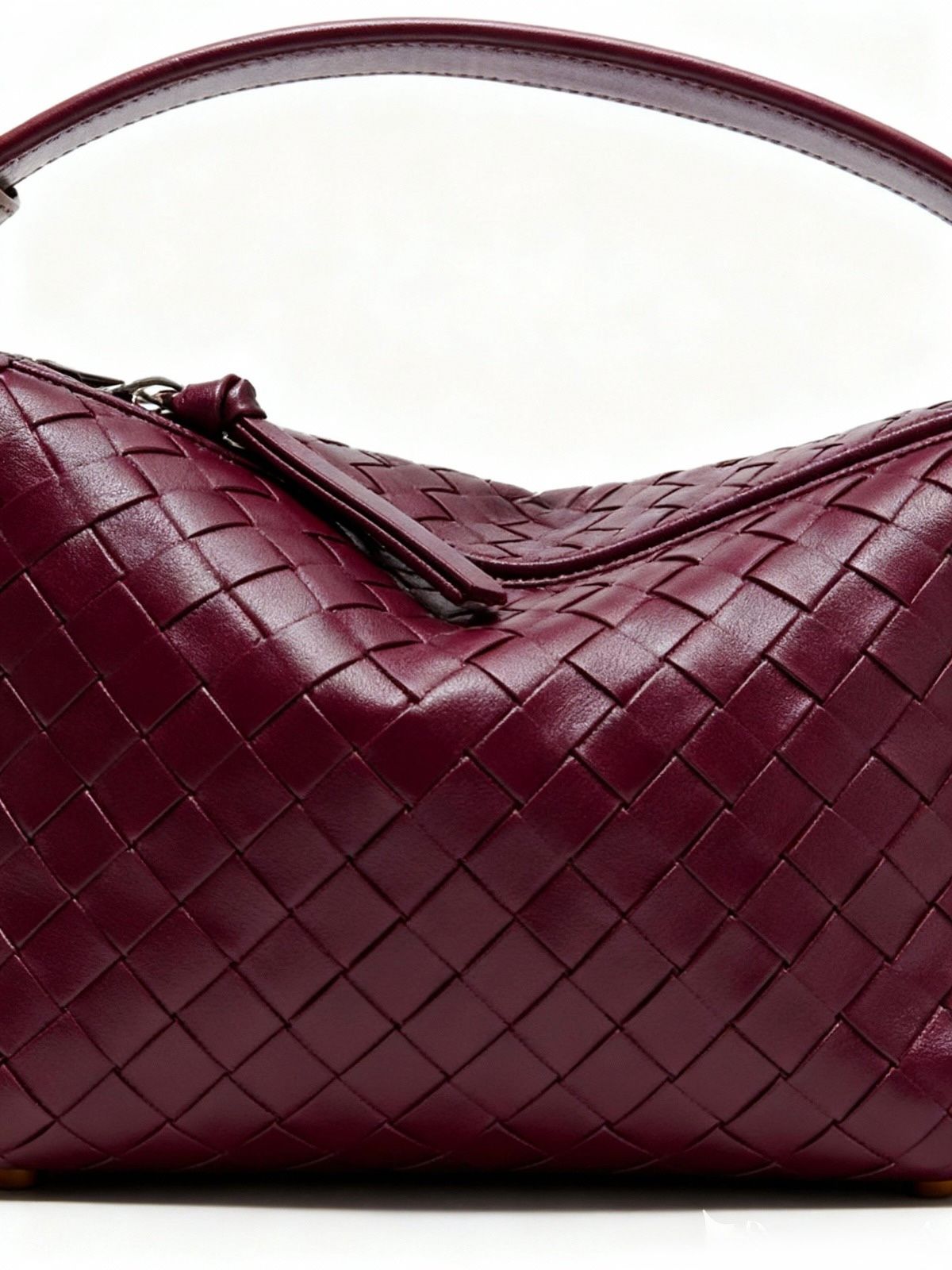 Bolso al hombro Wallace de piel entretejido