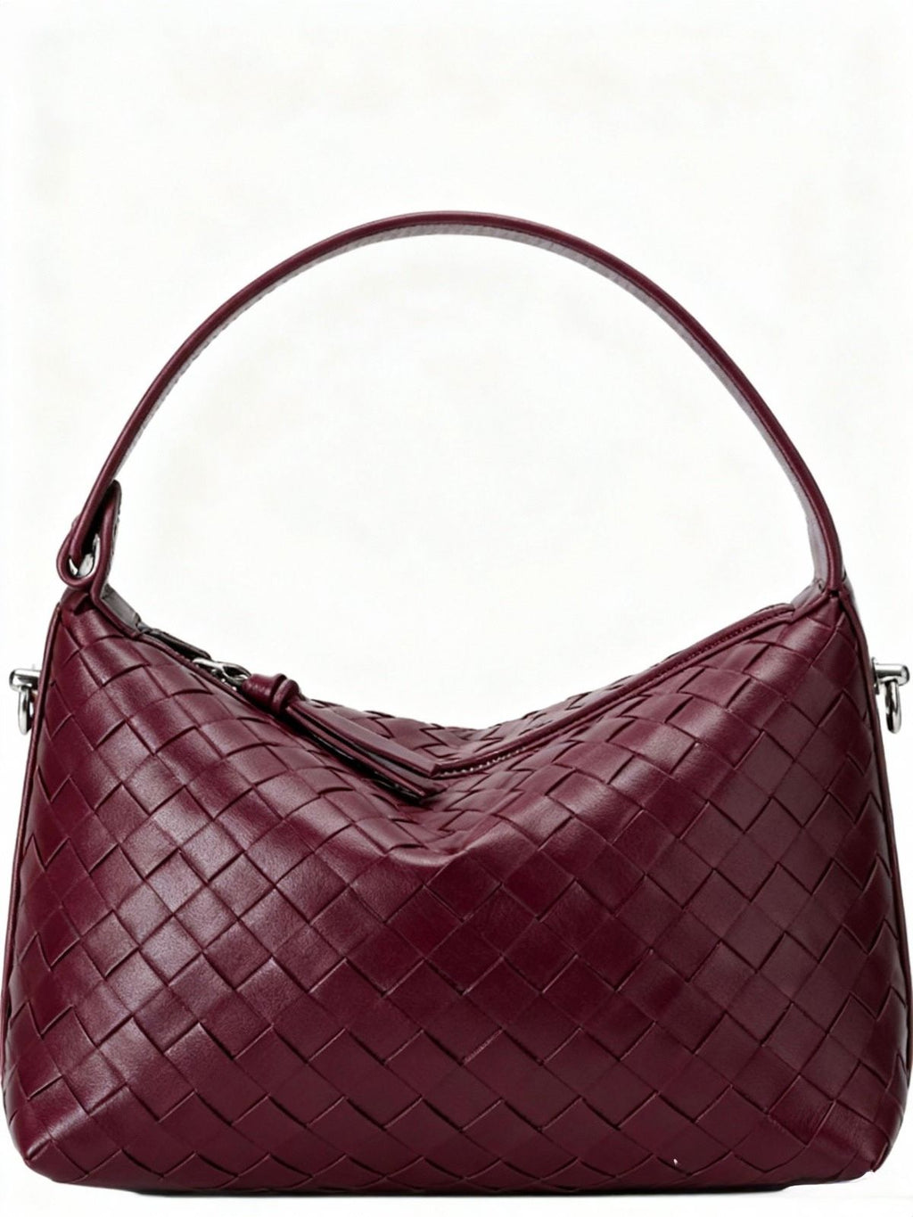 Bolso al hombro Wallace de piel entretejido