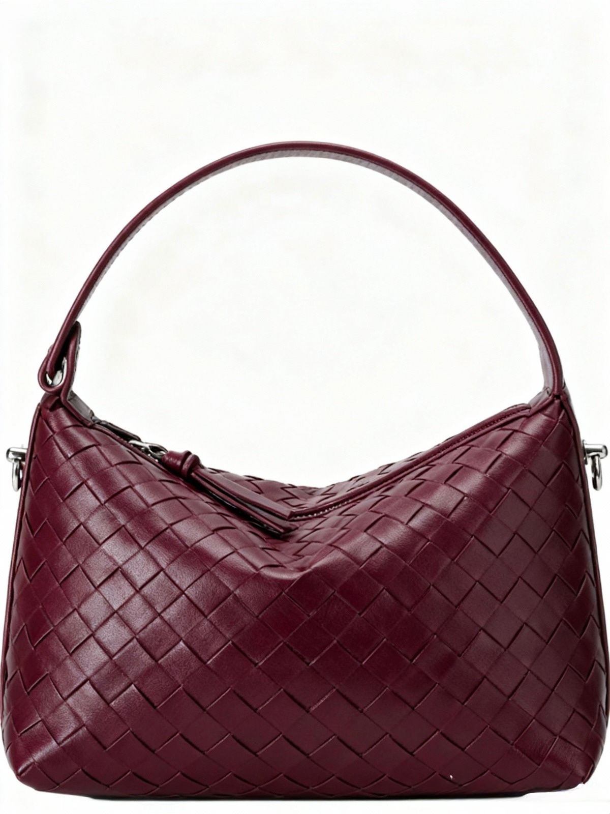 Bolso al hombro Wallace de piel entretejido