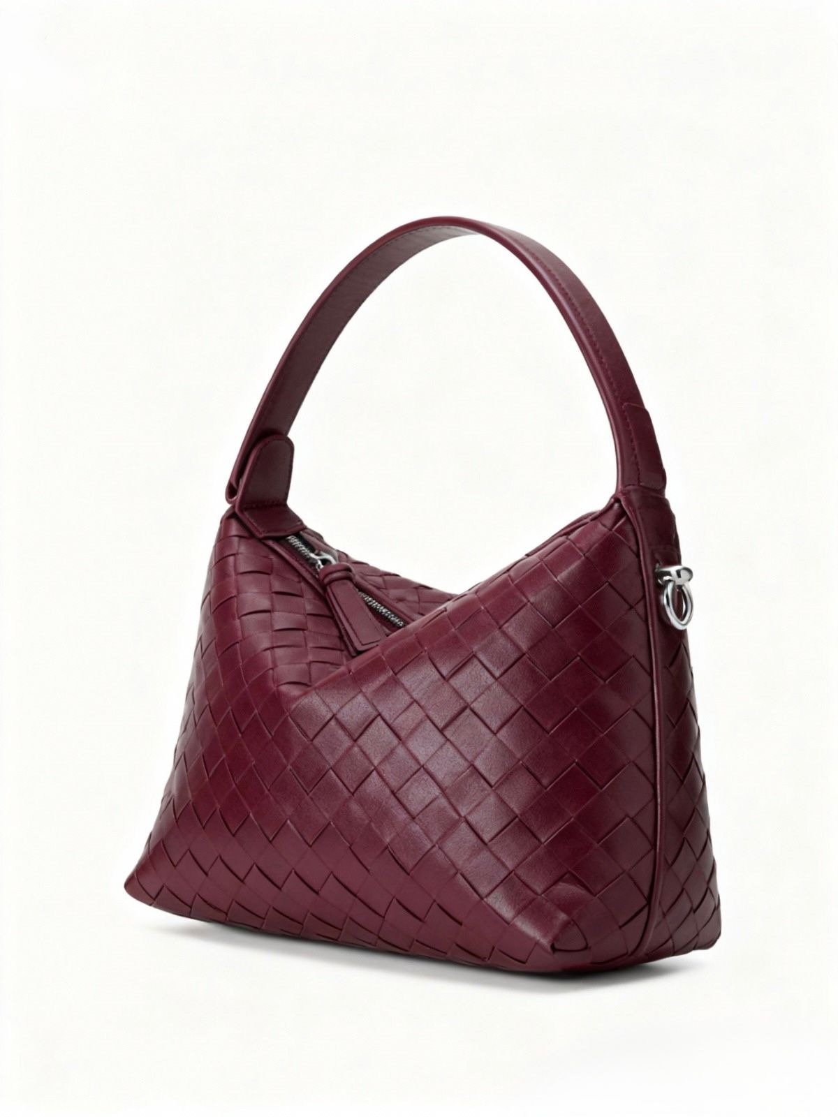 Bolso al hombro Wallace de piel entretejido