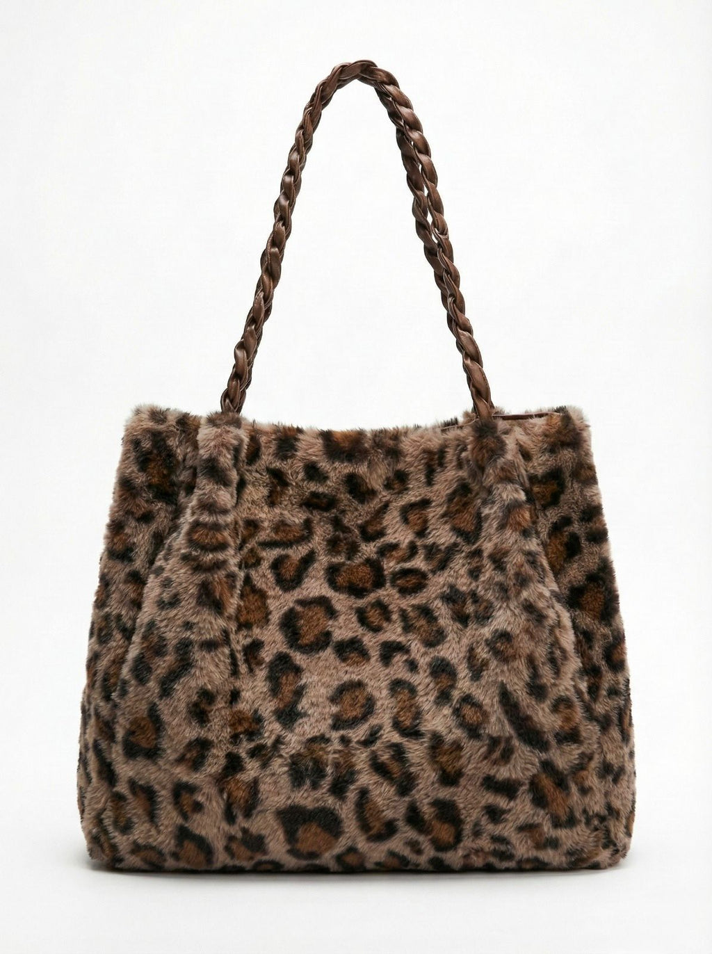 BOLSO PELUCHE ANIMAL PRINT