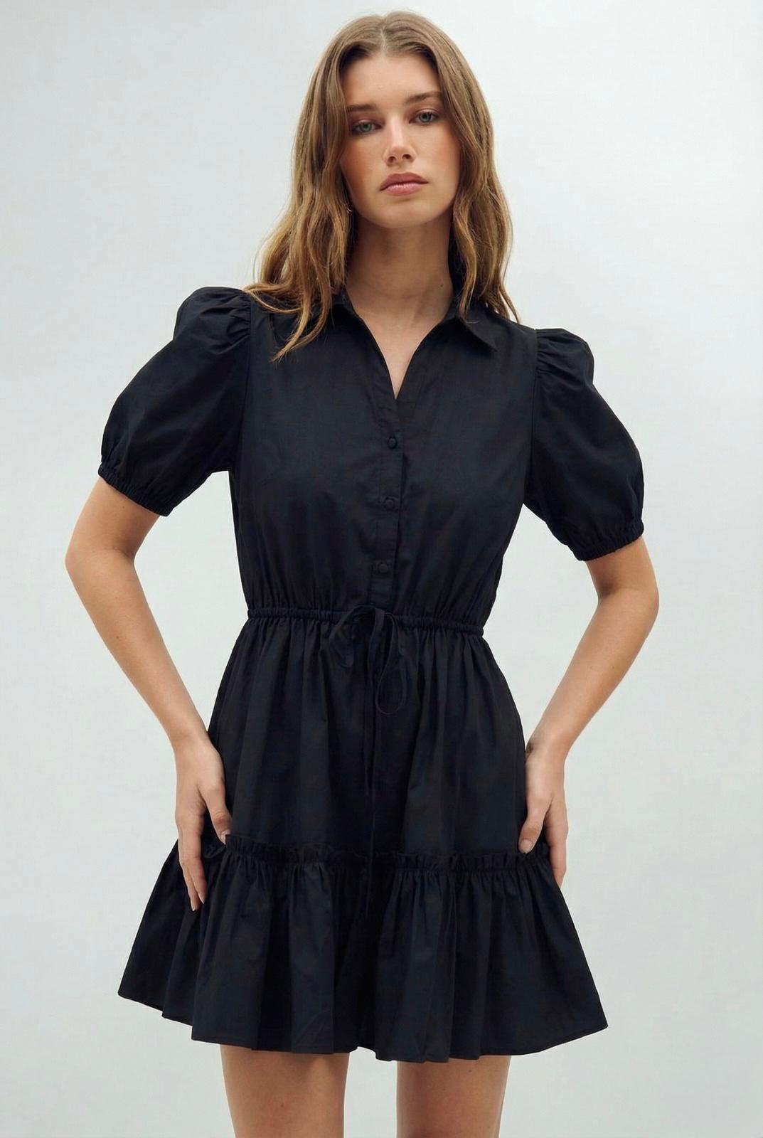 Vestido mini Stacie con botones