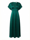 VESTIDO FIESTA SATIN VERDE