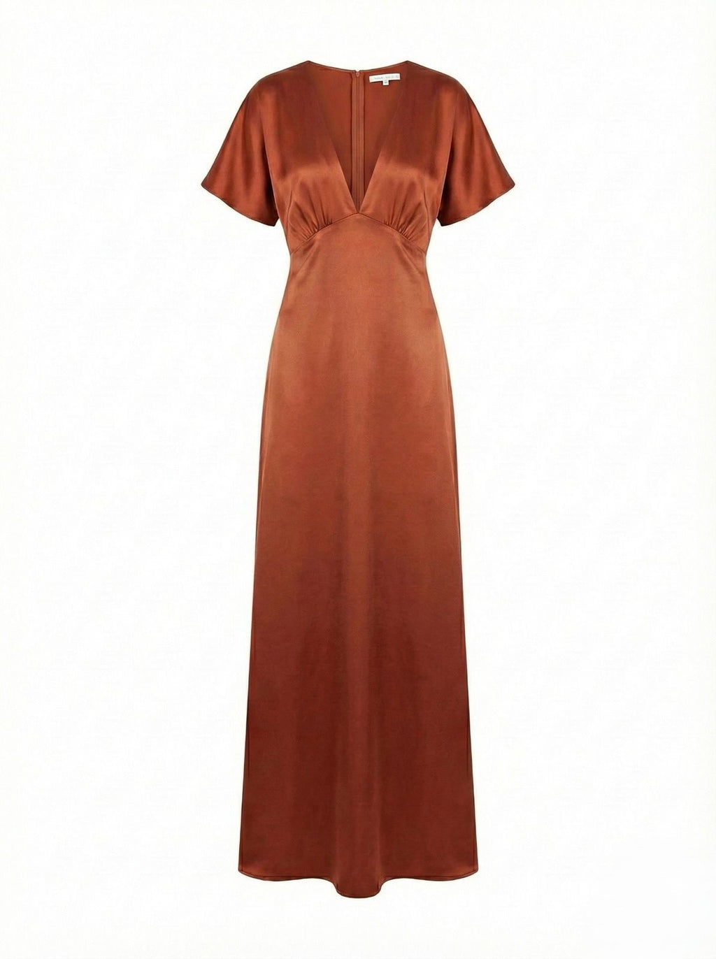 VESTIDO FIESTA SATIN OCRE