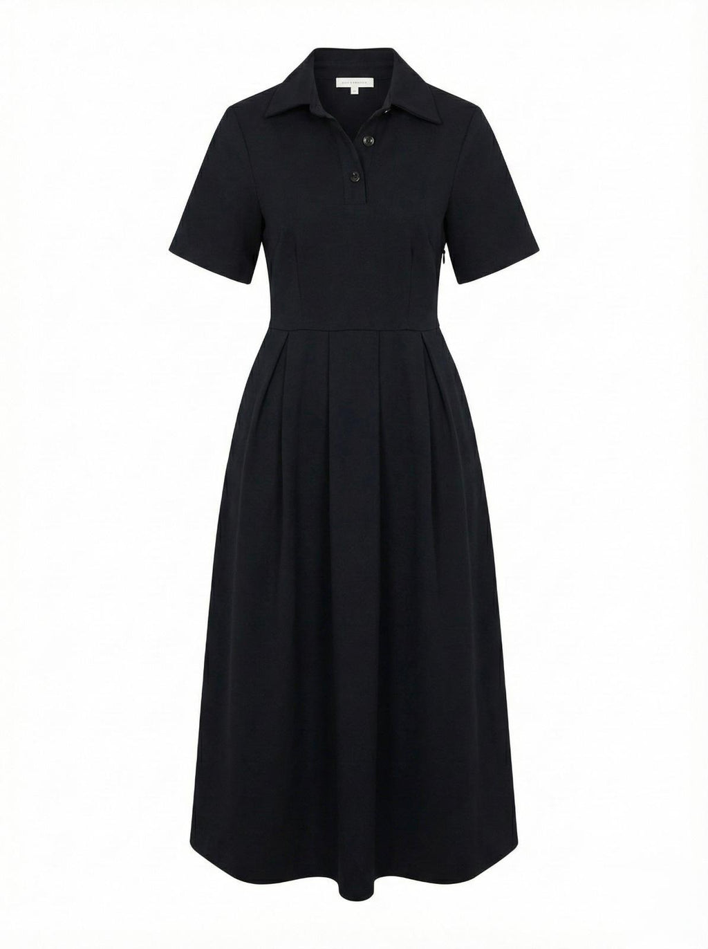 Vestido midi plisado con cuello Aimee