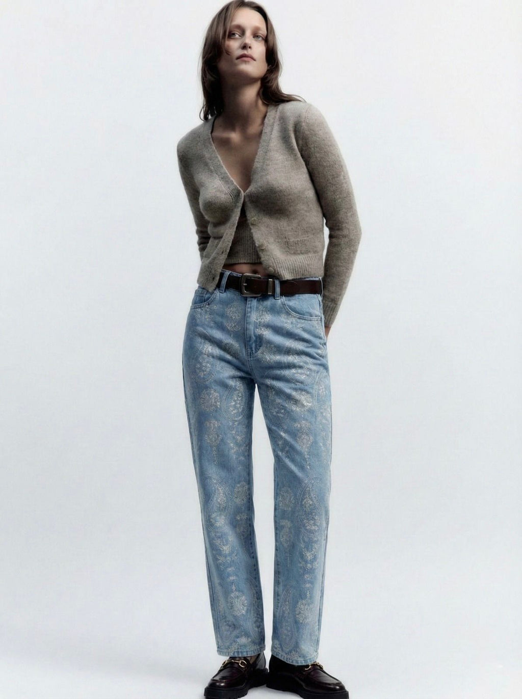 JEAN PANTALÓN BORDADO GRECAS