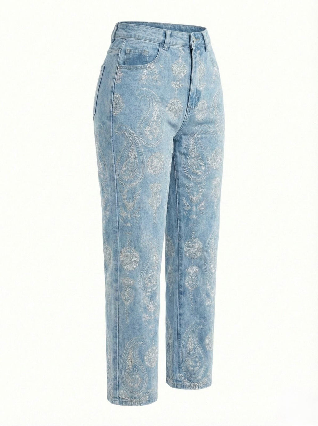 JEAN PANTALÓN BORDADO GRECAS