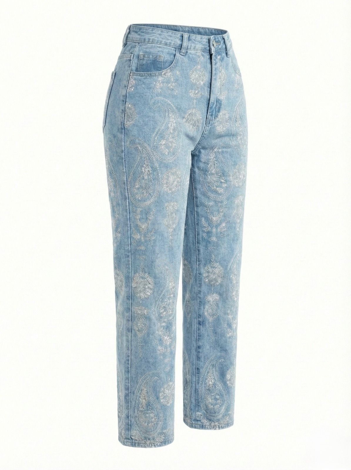 JEAN PANTALÓN BORDADO GRECAS