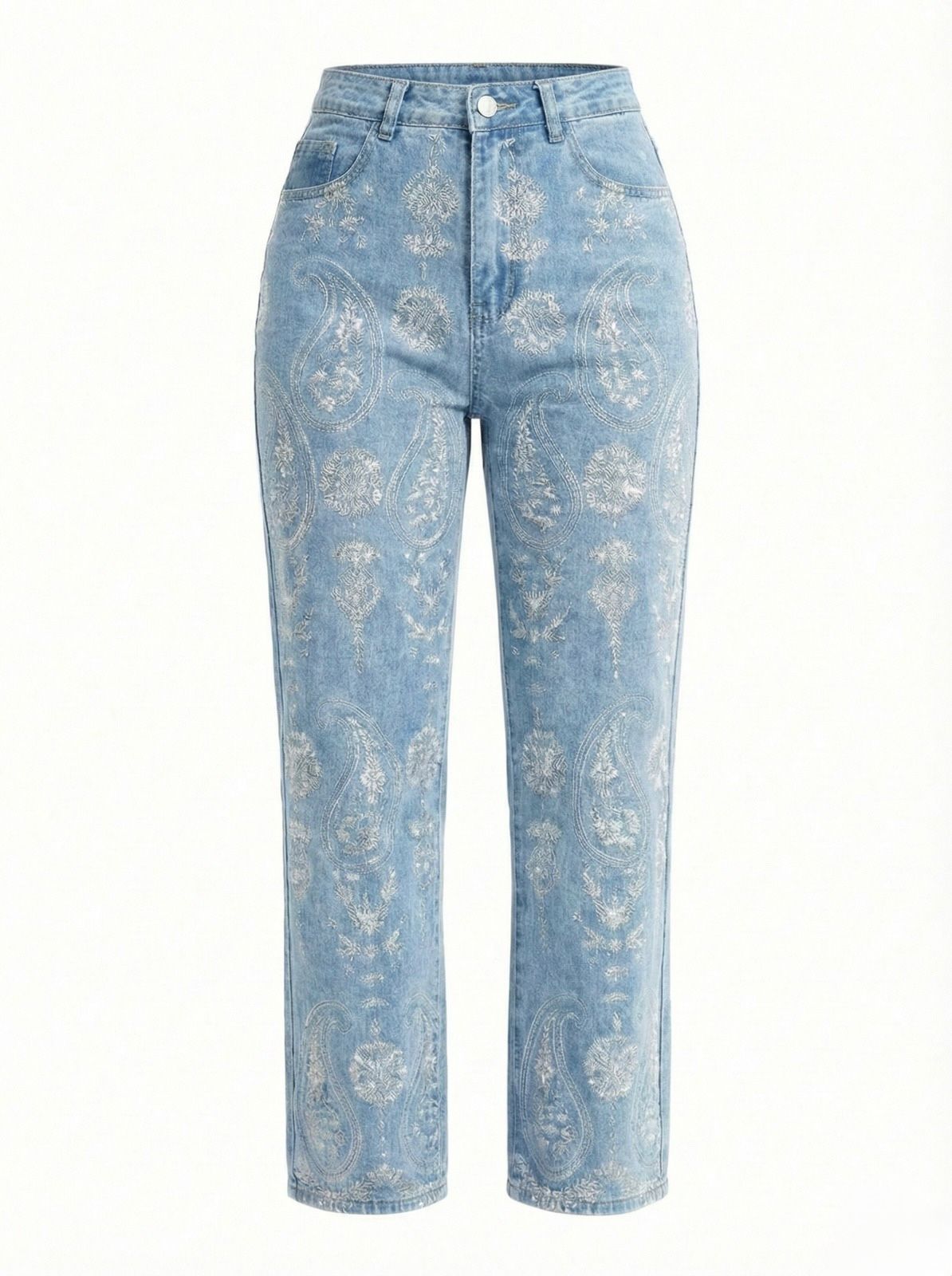 JEAN PANTALÓN BORDADO GRECAS