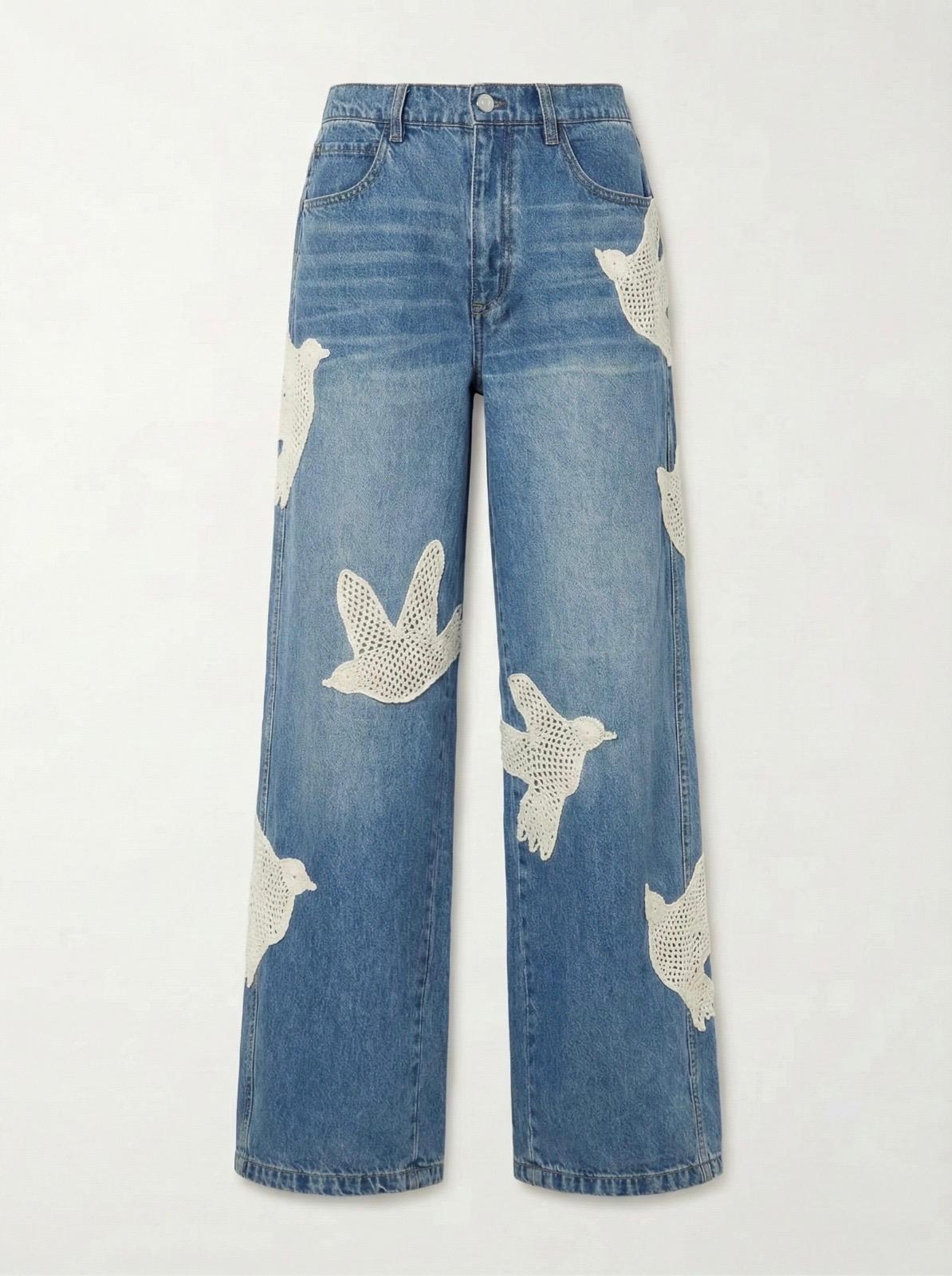 JEANS LIBERTY BIRD WIDE LEG
