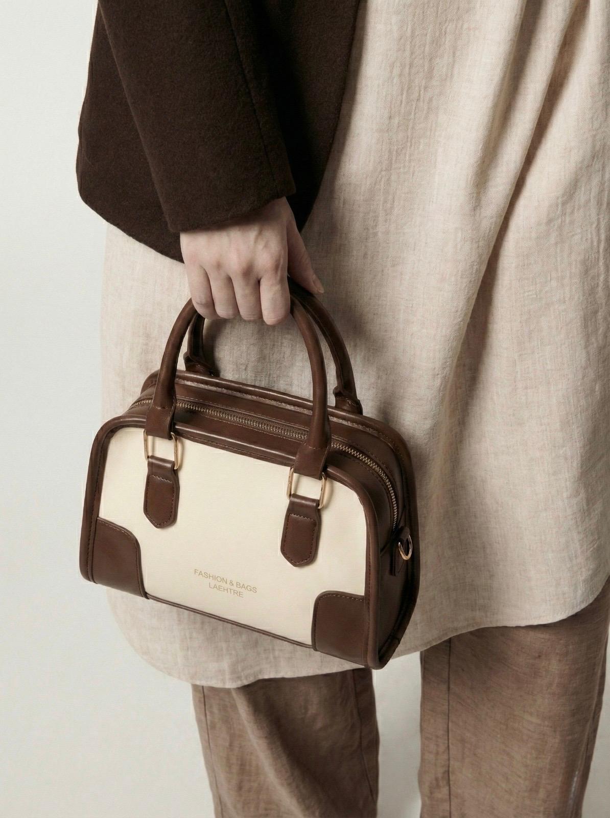 BOLSO LUXE CONTRAST SATCHEL