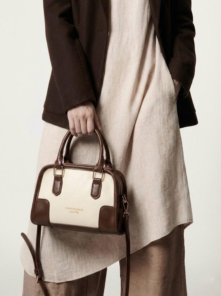 BOLSO LUXE CONTRAST SATCHEL