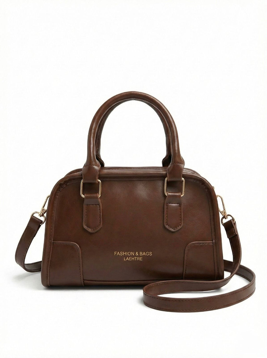 BOLSO LUXE CONTRAST SATCHEL CAMEL