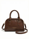 BOLSO LUXE CONTRAST SATCHEL CAMEL