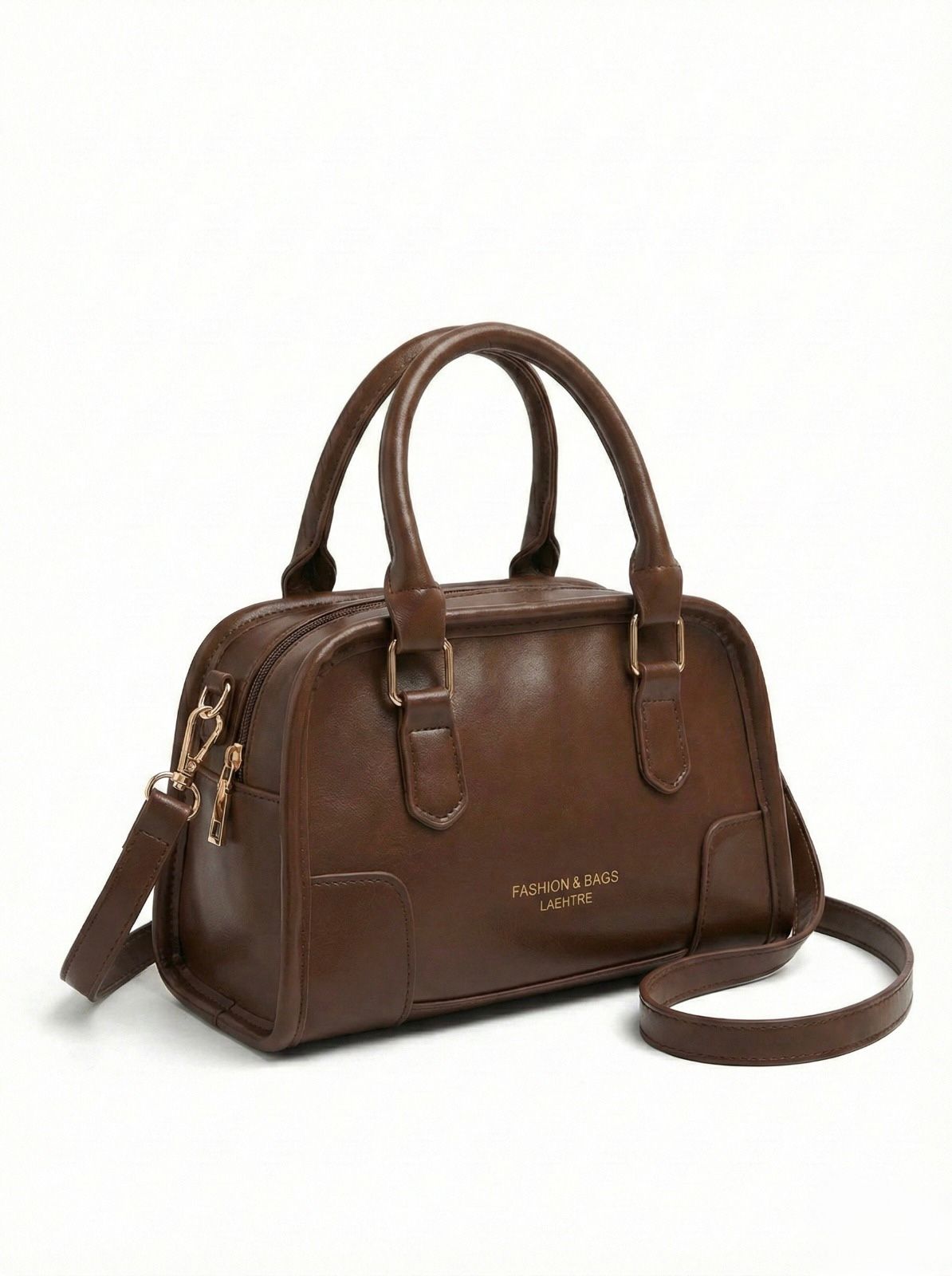 BOLSO LUXE CONTRAST SATCHEL CAMEL