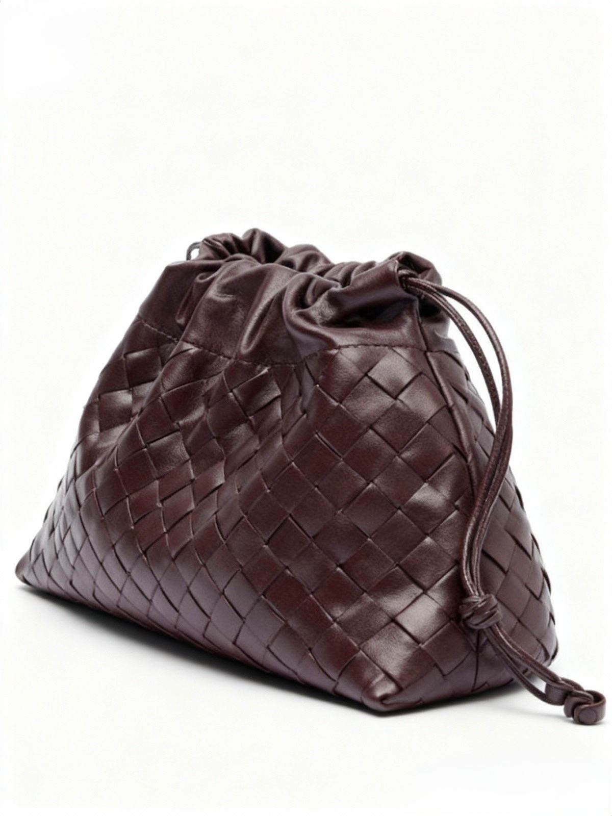 Pouch Small de piel entretejido